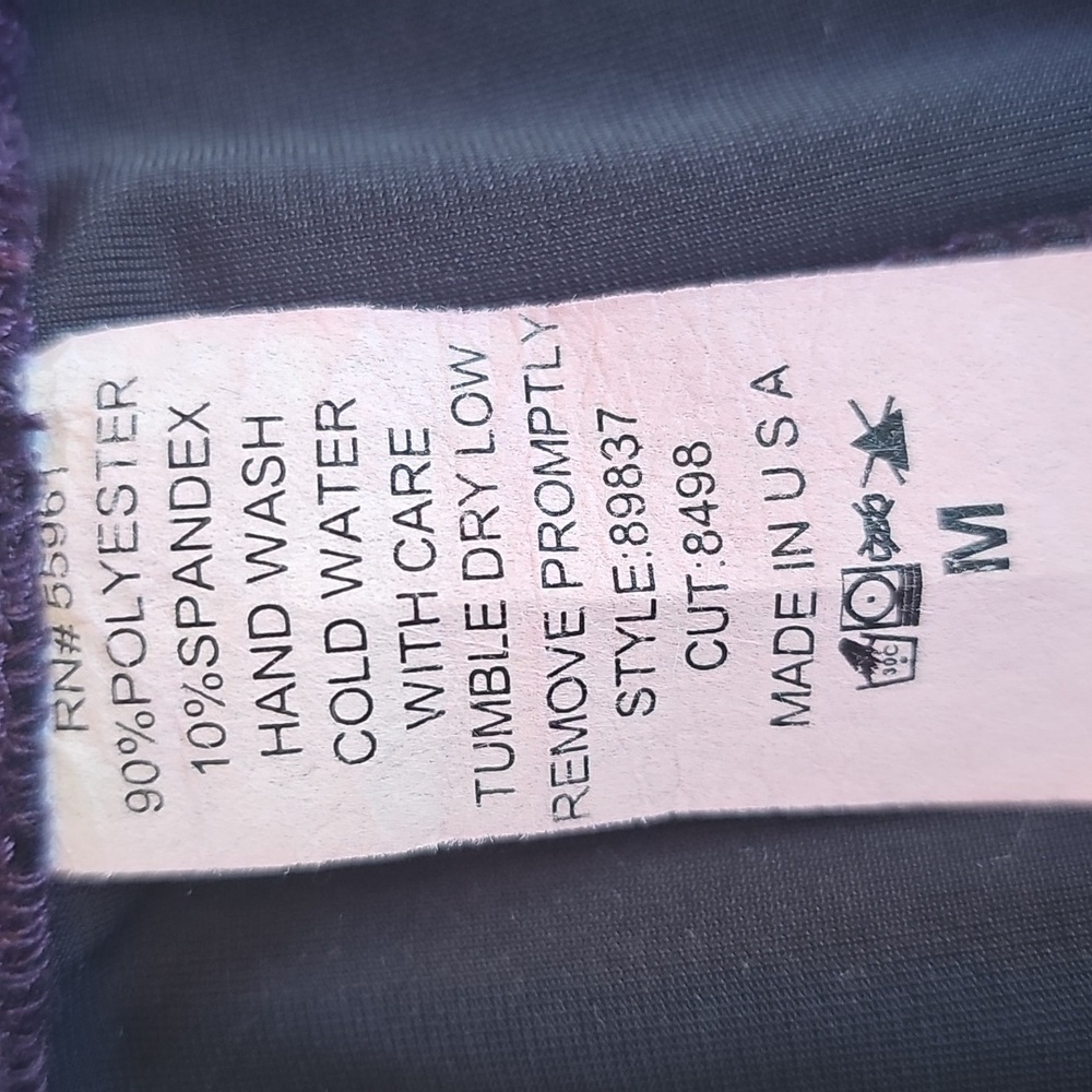 VINTAGE VELVET MIDNIGHT PURPLE FLAME DRESS - Picture 12 of 12